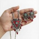 Triangle Pendant Necklace Set 1